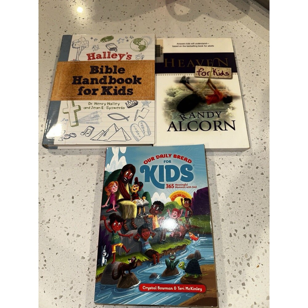 Children’s Bible Books-Lot Of 3 Christian Based For Ages 8-15
